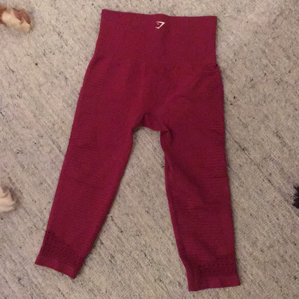 Gymshark energy seamless crop beet red, reserved